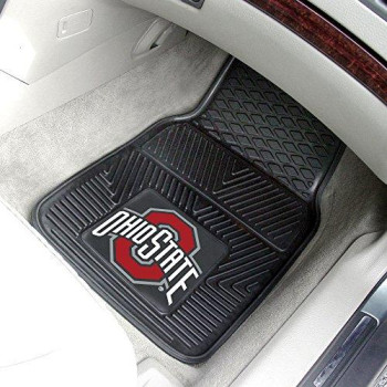 FANMATS - 7924 NCAA Ohio State University Buckeyes Vinyl Heavy Duty Car Mat 18"x27"