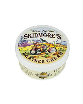Skidmores Biker Edition Leather Cream | All Natural Non Toxic Formula is a Cleaner and Conditioner, Protects Your Motorcycle Leather | Made in USA