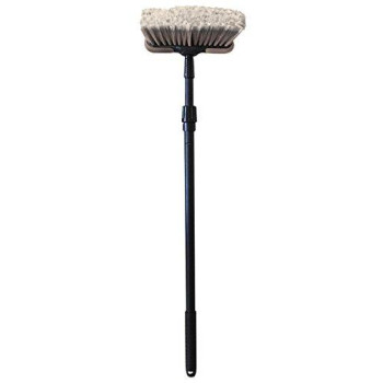 Carrand 93063 Deluxe Car Wash 8" Dip Brush with Bumper and 27-48" Extension Handle