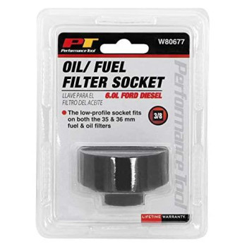 Performance Tool W80677 6.0 Liter Ford Diesel Oil & Fuel Filter Socket (36mm fuel and oil filters)