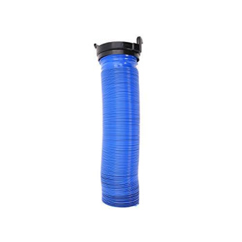 Valterra D04-0120PB 10 Standard Quick Drain RV Hose with 3" Straight Hose Adapter, Blue