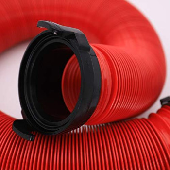 Valterra D04-0113 EZ Coupler 10' RV Extension Hose, Red