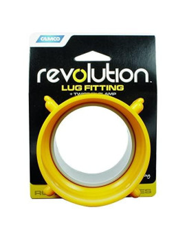 Camco 39491 Revolution Lug Fitting - Swivels 360 Degrees for Easy Connecting and Disconnecting, Built-in Gasket for a Secure and Odor Tight Connection, Yellow