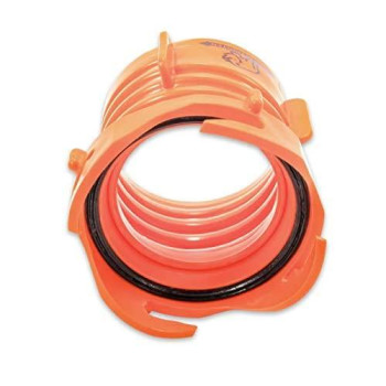 Camco 39783 RhinoFLEX Bayonet Fitting with Locking Ring , Orange