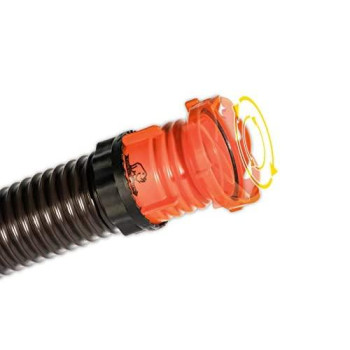 Camco 39783 RhinoFLEX Bayonet Fitting with Locking Ring , Orange