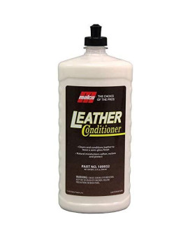 Malco Leather Conditioner for Cars - Cleans and Conditions Automotive Leather Seats & Surfaces / Natural Moisturizers Soften, Restore and Protect Leather Interiors / 32 Oz (109932)