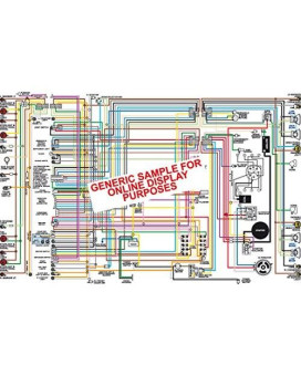 Full Color Laminated Wiring Diagram FITS Jaguar XKE Series 1 3.8 Color Wiring Diagram 18" X 24" Poster Size