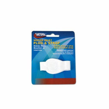 Valterra A0170SVP 3/4" Water Inlet Plug with Strap - White (Carded)