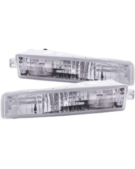 Anzo USA 511012 Honda Prelude Chrome Euro w/Amber Reflector Bumper Light Assembly - (Sold in Pairs)