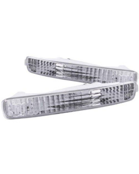 Anzo USA 511009 Honda Accord Chrome Euro w/Amber Reflector Bumper Light Assembly - (Sold in Pairs)