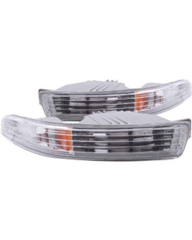Anzo USA 511020 Acura Integra Chrome Euro w/Amber Reflector Bumper Light Assembly - (Sold in Pairs)