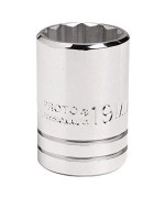 Stanley Proto J5438M 1/2" Drive Socket, 38mm, 12 Point