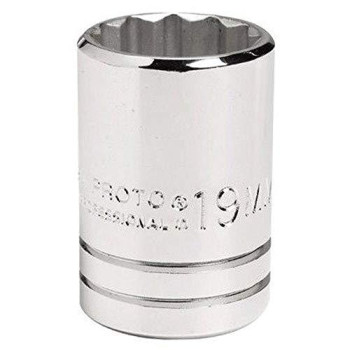 Stanley Proto J5438M 1/2" Drive Socket, 38mm, 12 Point