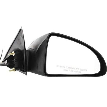 Kool Vue Mirror Compatible with 2005-2009 Pontiac G6 Power Manual Folding Sedan Textured Black Passenger Side