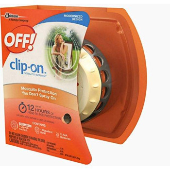 Off! Clip-On Mosquito Repellent, Clip-On Fan Unit And 1 Repellent Refill, Attaches To Belt, Waistband, Or Purse