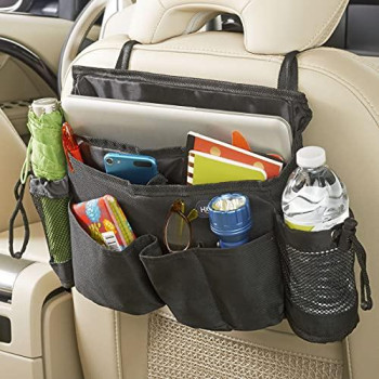 High Road Front Seat Organizer with SwingAway Handles (Black)