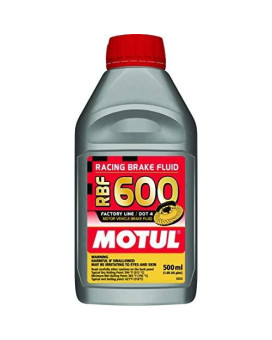 Motul MTL100949 8068HL RBF 600 Factory Line Dot-4 100 Percent Synthetic Racing Brake Fluid-500, 300. ml