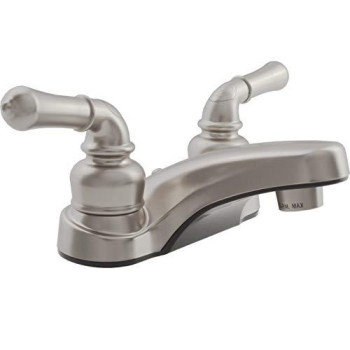 Dura Faucet DF-PL700C-SN RV 2-Hole Bathroom Faucet with Classic 2-Handles (Brushed Satin Nickel)