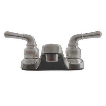 Dura Faucet DF-PL700C-SN RV 2-Hole Bathroom Faucet with Classic 2-Handles (Brushed Satin Nickel)