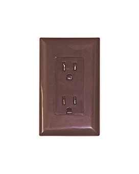 Diamond Group WDR15BR Brown 15 Amp Decor Speed Box Receptacle