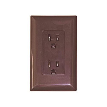 Diamond Group WDR15BR Brown 15 Amp Decor Speed Box Receptacle