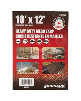 Erickson 57058 Heavy Duty Mesh Tarp, 10 x 12