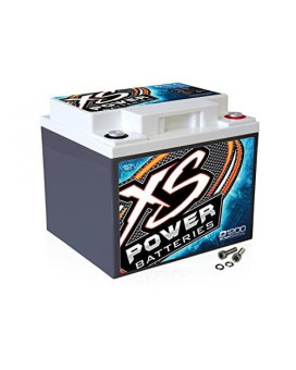 XS Power D1200 XS Series 12V 2600 Amp AGM High Output Battery with M6 Terminal Bolt