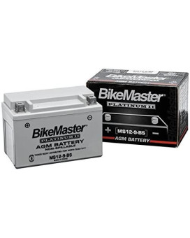 BikeMaster AGM Platinum II Battery MS12-10L-A2 - One Size