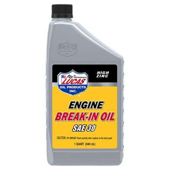 Lucas Oil LUC10630 10630 30W Petroleum Break-In Oil - 1 Quart Bottle