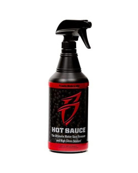 Boat Bling Hot Sauce Premium Hard Water Spot Remover w/High-Gloss Wax Sealants, 32 oz.