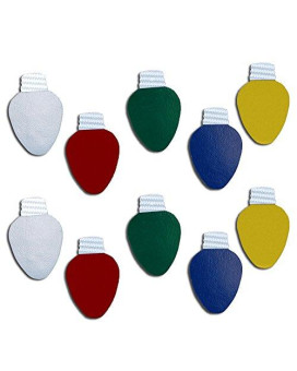 Colorsurge LLC Reflective Christmas Light Bulb-Shaped Magnets