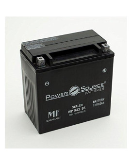 Powersource WP16CL-BS 12V 19Ah Sealed Powersport Battery