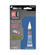 Vibra-TITE 213 VC-3 Threadmate Threadlocker, -65 to 165 Degree F, 5mL Tube, Red