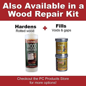 PC Products PC-Woody Wood Repair Epoxy Paste, Two-Part 96 oz in Two Cans, Tan 128336