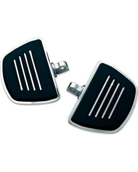Kuryakyn 4392 Motorcycle Foot Control Component: Premium Mini Board Floorboards with Male Mount Adapters, Chrome, 1 Pair