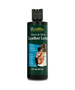 Cadillac Boot and Shoe Leather Conditioner and Cleaner Lotion 8 oz - Conditions, Cleans, Polishes & Protects All Colors of Leather - Great for Footwear, Furniture, Handbags, Jackets & More