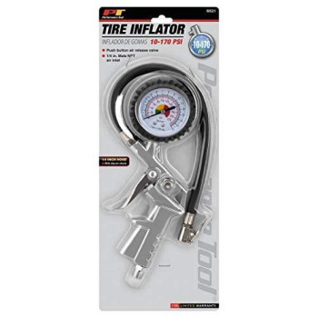 Performance Tool M521 Tire Inflator with Dial Gauge