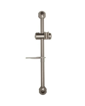 Dura Faucet RV Shower Slide Bar - for RVs, Motorhomes, Travel Trailers, Campers and 5th Wheels (Brushed Satin Nickel)