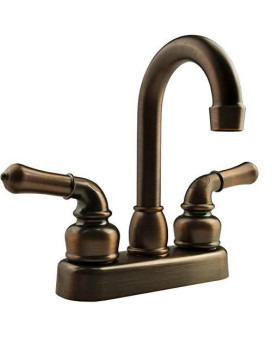 Dura Faucet DF-PB150C-ORB RV Swivel Bar Faucet with Classical Levers - 6-inch Spout (Oil-Rubbed Bronze)