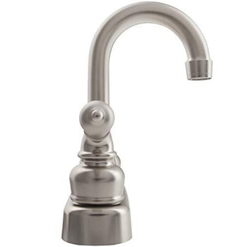 Dura Faucet (DF-PB150C-SN) RV Swivel Bar Faucet with Classical Levers - 6-inch Spout (Brushed Satin Nickel)