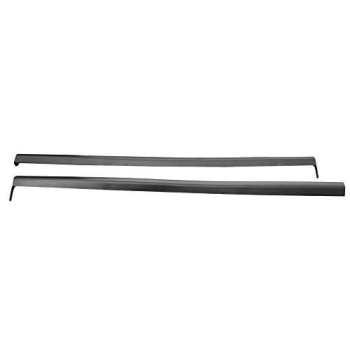 Side Skirts Compatible With 2001-2005 Honda Civic 2 & 4 Doors, Black Side Bottom Line Extension by IKON MOTORSPORTS, 2002 2003 2004