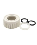 Dura Faucet DF-RK510-WT RV Faucet Spout Nut and Rings Replacement Kit (White)