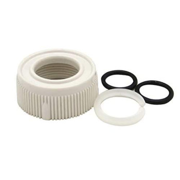 Dura Faucet DF-RK510-WT RV Faucet Spout Nut and Rings Replacement Kit (White)