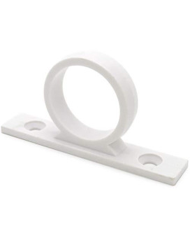 Dura Faucet DF-SA155-WT RV Shower Hose Guide Ring - Mounting Screws Included (White)