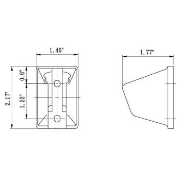 Dura Faucet DF-SA156-CP RV Handheld Shower Wand Bracket Holder - Mounting Screws Included (Chrome)