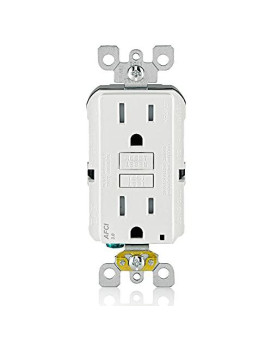 Leviton Aftr1-W 15-Amp, 120-Volt Smartlockpro Outlet Branch Circuit Arc-Fault Circuit Interrupter (Afci) Receptacle, Wallplate Included, White