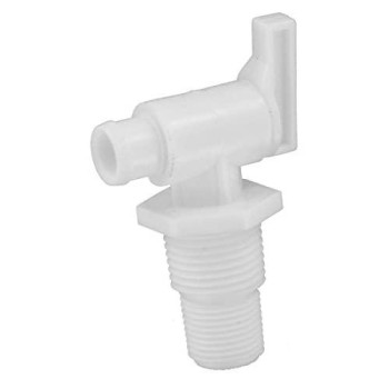 Valterra A01-2026VP Universal Drain Valve - Threaded, White (Carded)