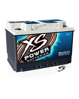 XS Power D4800 12V BCI Group 48 AGM Battery (Max Amps 3,000A, CA: 815 Ah: 60, 2000W / 3000W)