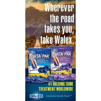 Walex Porta-Pak RV Black Holding Tank Deodorizer Drop-Ins, Lavender Breeze, 10-Pack