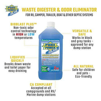 Valterra V23002 Pure Power Blue Waste Digester and Odor Eliminator, 32 oz. Bottle